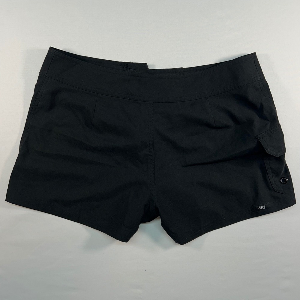 Jag Womens Black Lace Up Board Shorts Swim Trunks Cargo Pocket Size P Petite - Picture 7 of 8